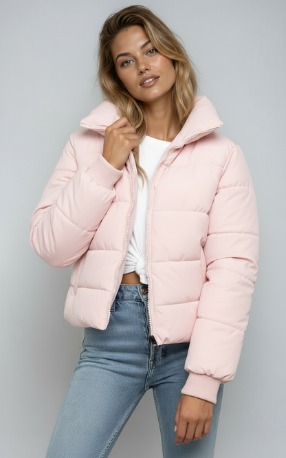 Puffer Jas Dames | Gewatteerd & Kort Model