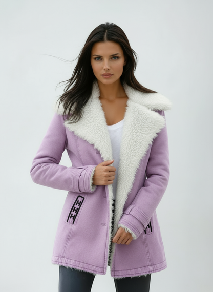 Jacky - Winterjas Dames | Bontkraag & Knopen