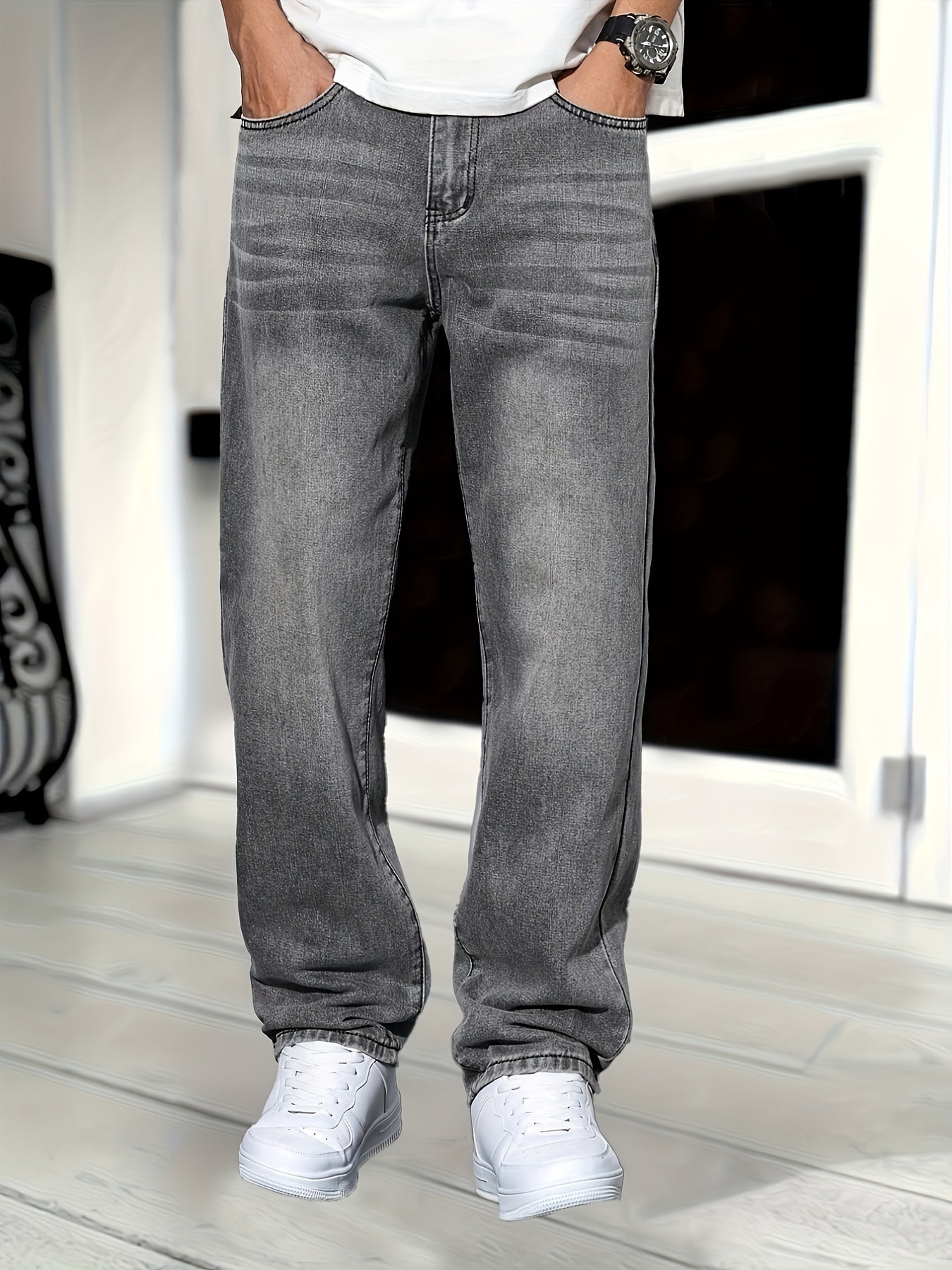 Vintage Relaxed Fit Jeans voor Heren