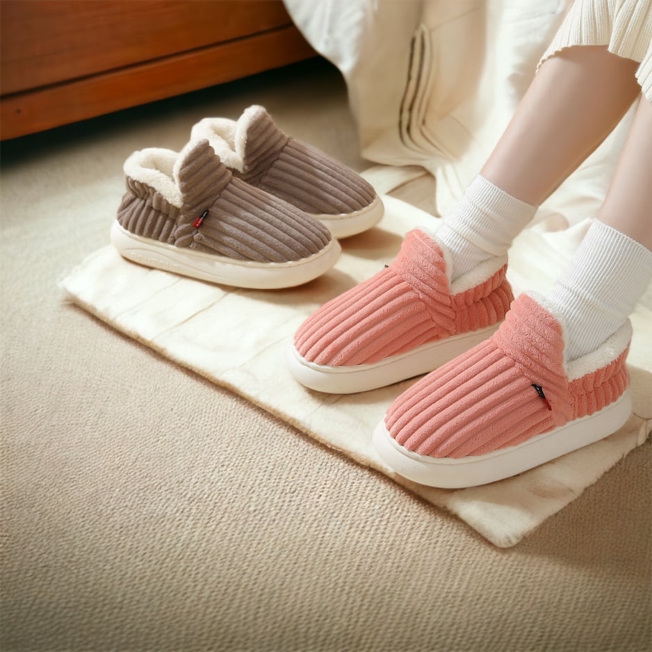 Dames Pantoffel Laarzen | Dikke Zool & Hoge Schacht