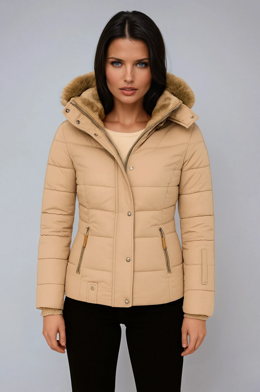 Jace - Winterjas Dames | Bontvoering & Capuchon
