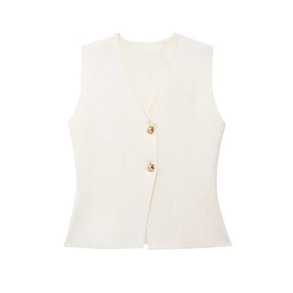 Fleur - Mouwloze Gilet Top