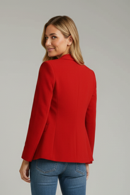 Dames blazer | Gekerfde revers & Enkele knoop