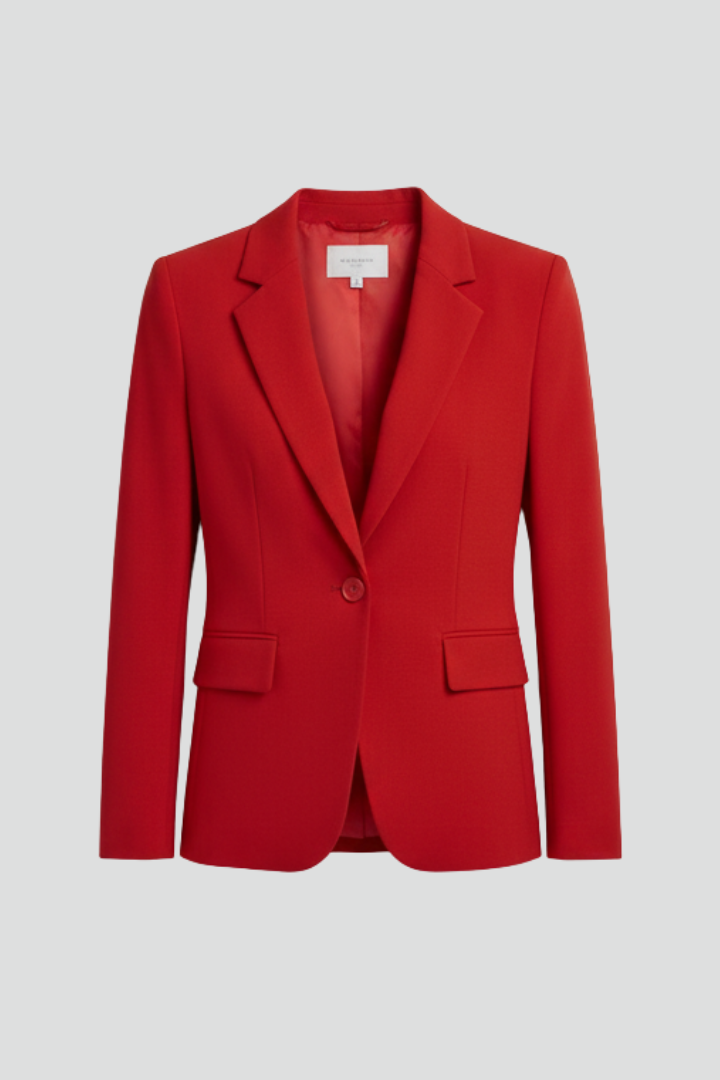 Dames blazer | Gekerfde revers & Enkele knoop