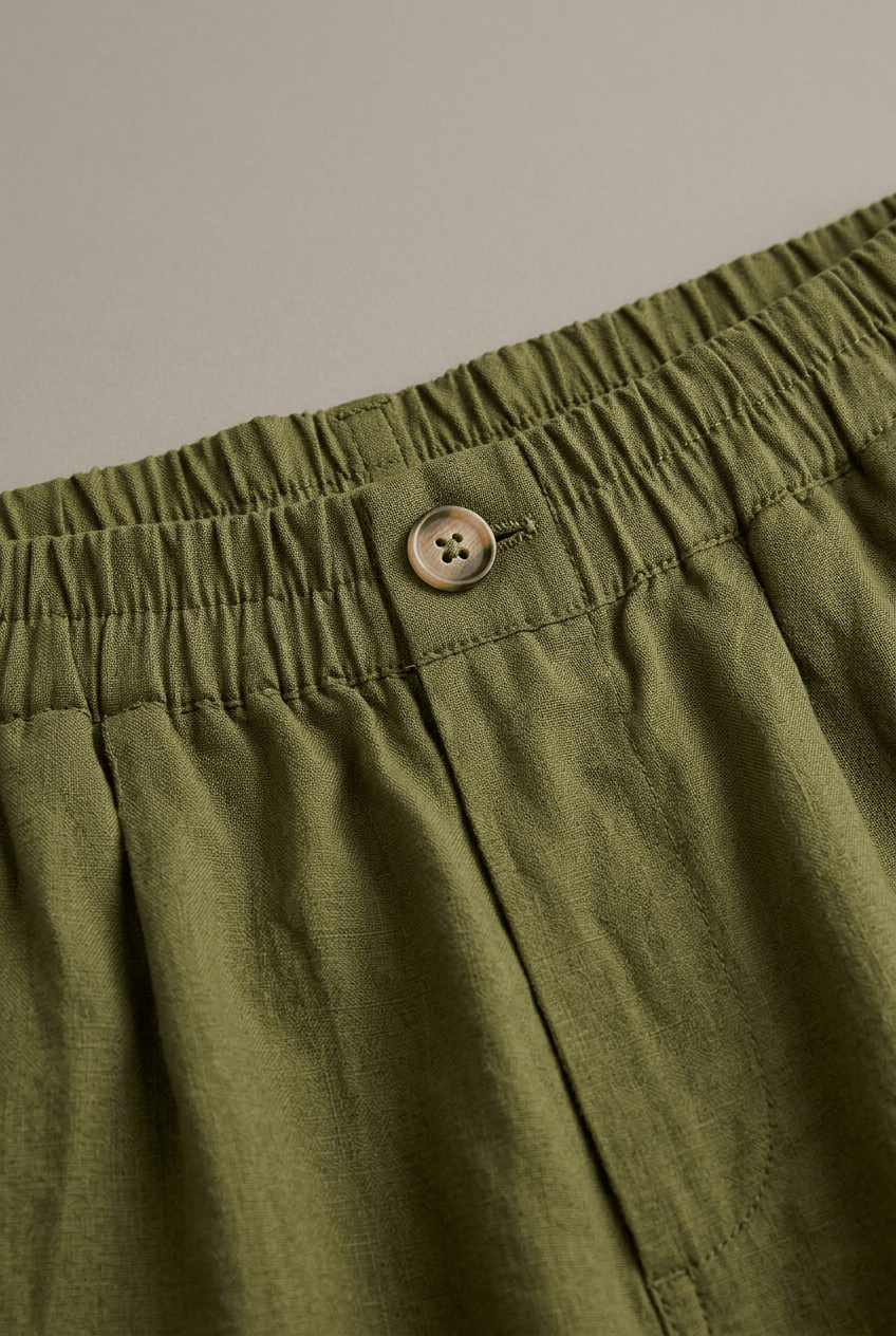 Dames Korte Broek met Elastische Taille en Wijde Pasvorm | Knielengte