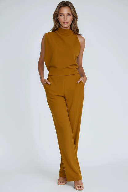 Monica Dames Jumpsuit | Mouwloos & Wijde Pijpen