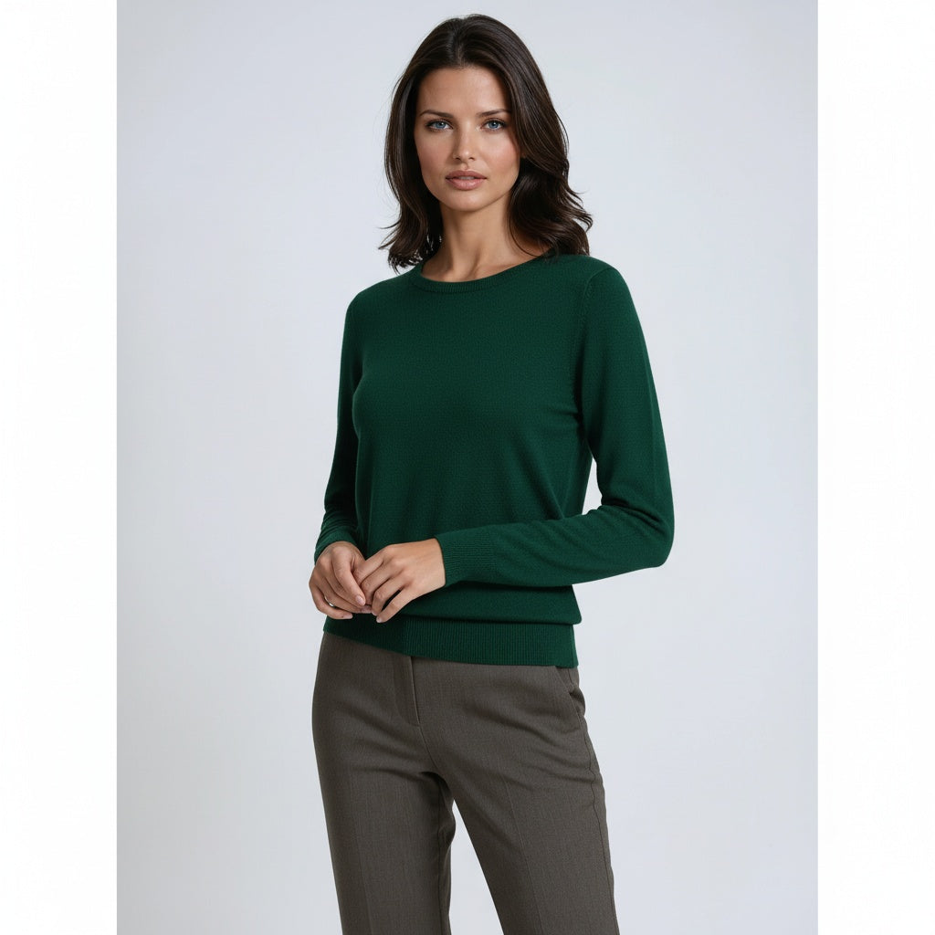 Trui Dames | Lange Mouw & Ronde Hals
