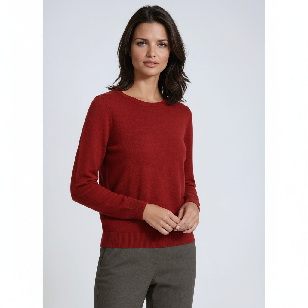 Trui Dames | Lange Mouw & Ronde Hals