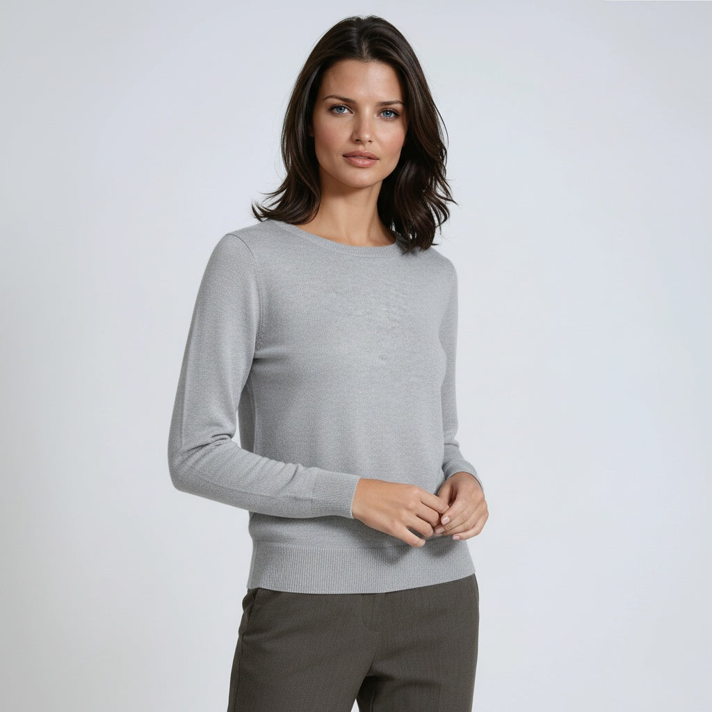 Trui Dames | Lange Mouw & Ronde Hals