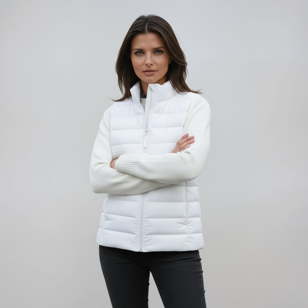 Ivy Dames Bodywarmer | Gewatteerd & Hoge Kraag