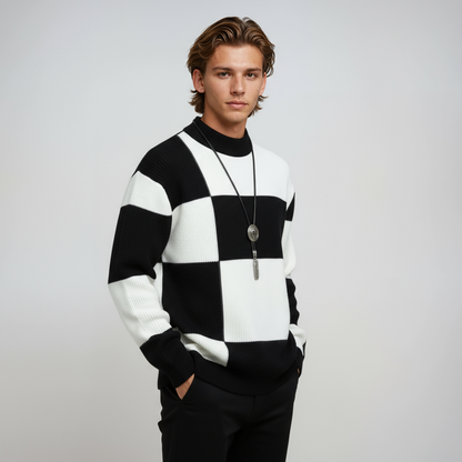 Milan Heren Trui | Blokpatroon