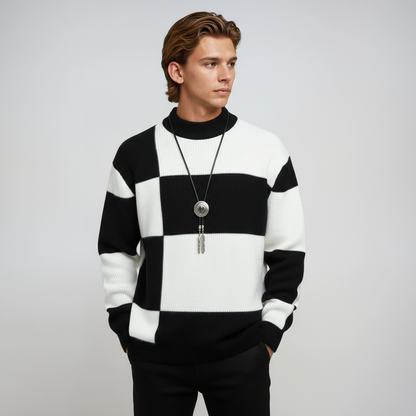 Milan Heren Trui | Blokpatroon