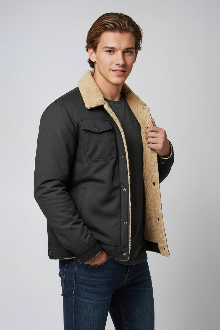 Heren Winterjas | Gevoerd met Sherpa Voering