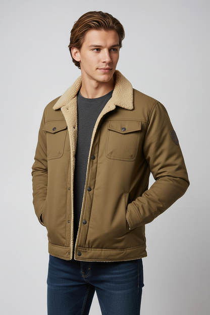 Heren Winterjas | Gevoerd met Sherpa Voering