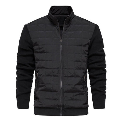 Casual herenjack met gewatteerde body