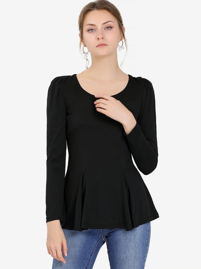 Mila Shirt Dames | Lange Mouwen & Ronde Hals