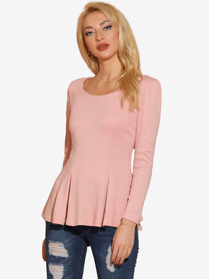 Mila Shirt Dames | Lange Mouwen & Ronde Hals