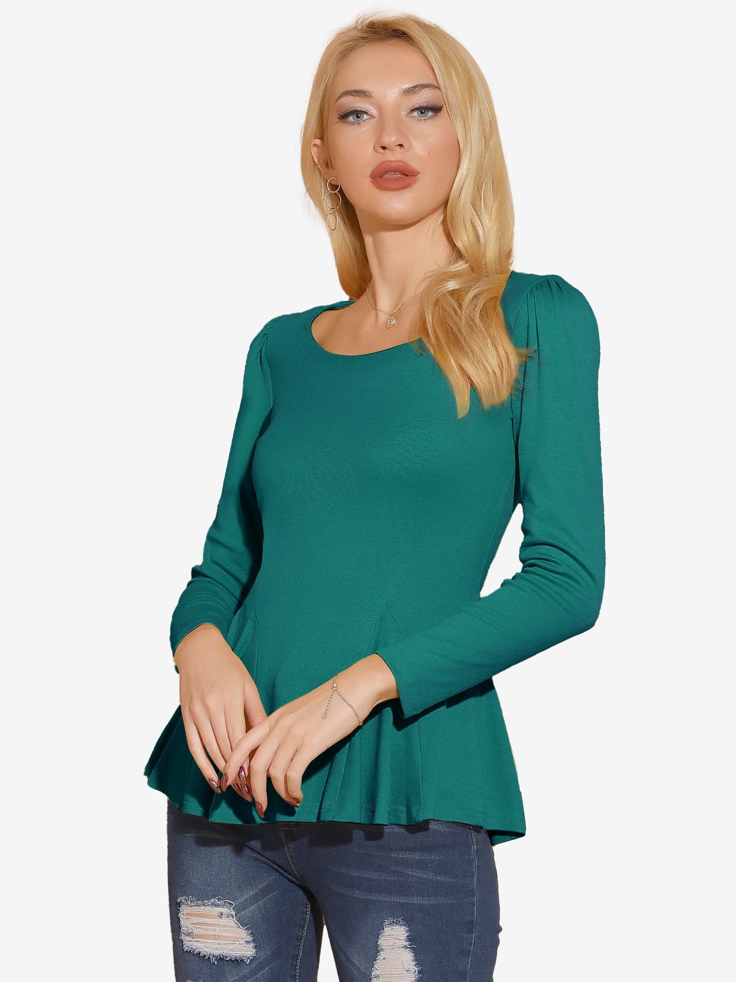 Mila Shirt Dames | Lange Mouwen & Ronde Hals