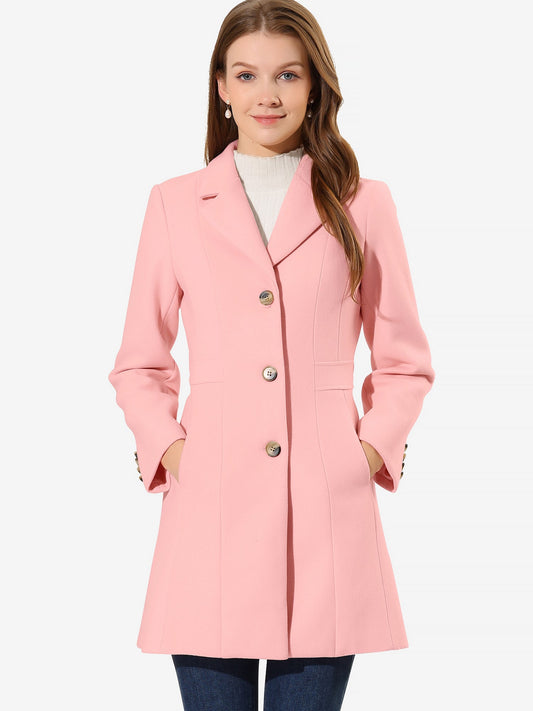 Isabelle Dames Winterjas | Lange Jas met Knoopsluiting