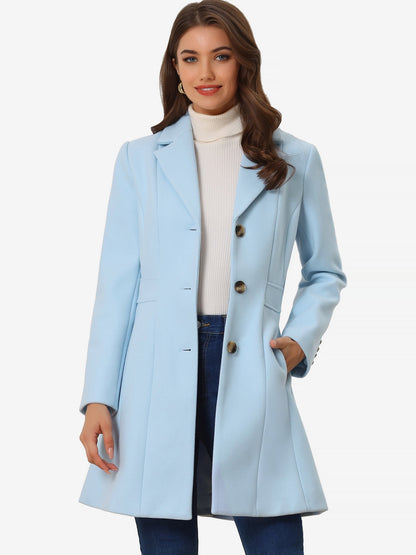 Isabelle Dames Winterjas | Lange Jas met Knoopsluiting