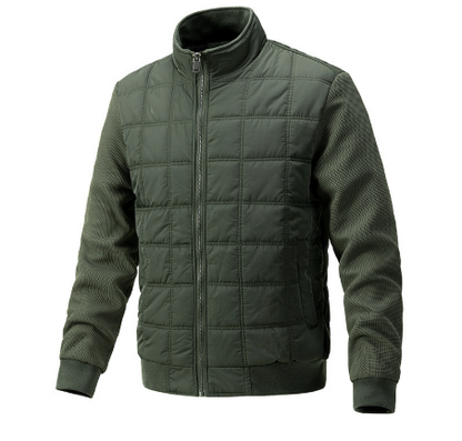 Casual herenjack met gewatteerde body