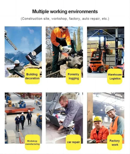 Heren Werkschoenen | Stalen Neus met Draaibare Sluiting