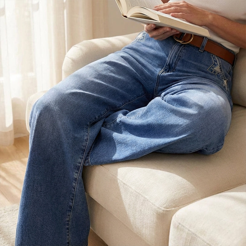 Spijkerbroek Dames | Wide Leg met Hoge Taille