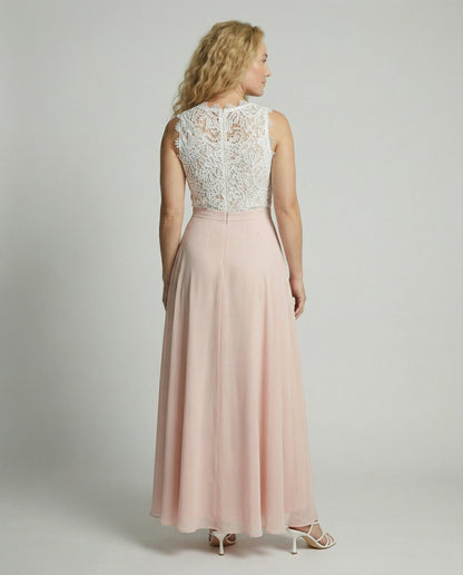 Kleid Hochzeitsgast Damen Maxi | Spitzenoberteil & Voluminöser Rock