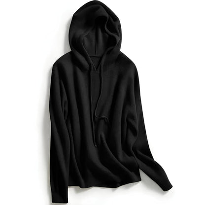 Dames Gebreide Hoodie | Zachte Trui met Capuchon