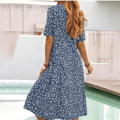 Bohemian Bloemenjurk met Midi-lengte