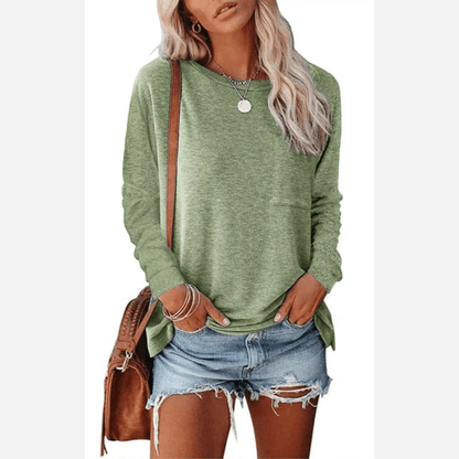 Shirt Dames | Lange Mouw & Borstzak