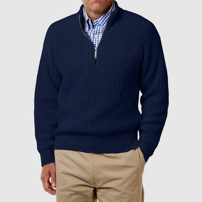 Victor - Stijlvolle Gebreide Half-Zip Trui voor Heren