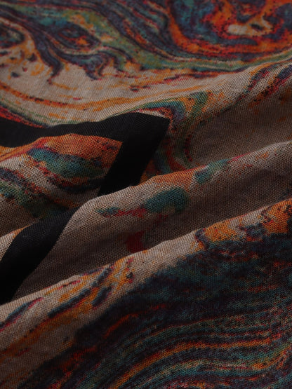 Zomers katoenen overhemd met abstract patroon