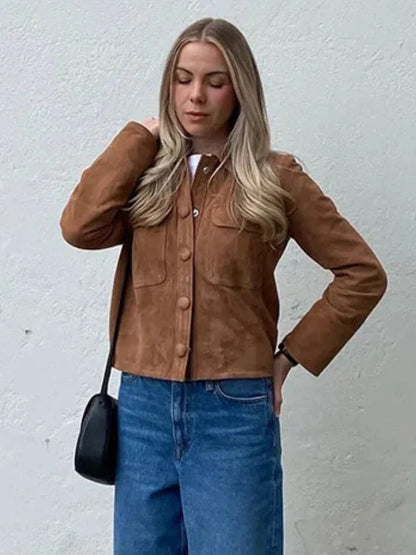 Cropped Tussenjas Dames | Knoopsluiting