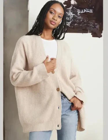 Cashmere V-hals cardigan