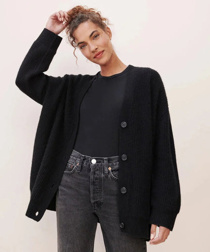 Cashmere V-hals cardigan