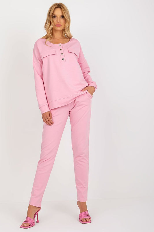 Casual Lounge Set met Sweater en Slim Fit Broek