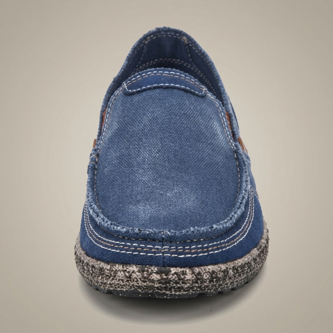 Heren Loafers met Slip-On Pasvorm en Espadrille Zool | Casual Instappers