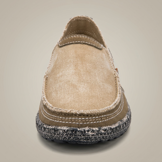 Heren Loafers met Slip-On Pasvorm en Espadrille Zool | Casual Instappers