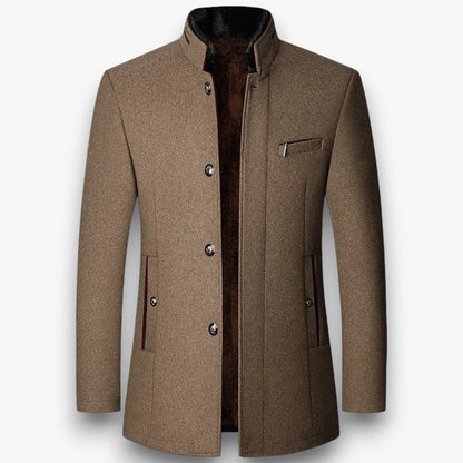 Cassian - Luxe Gevoerde Overjas voor Heren