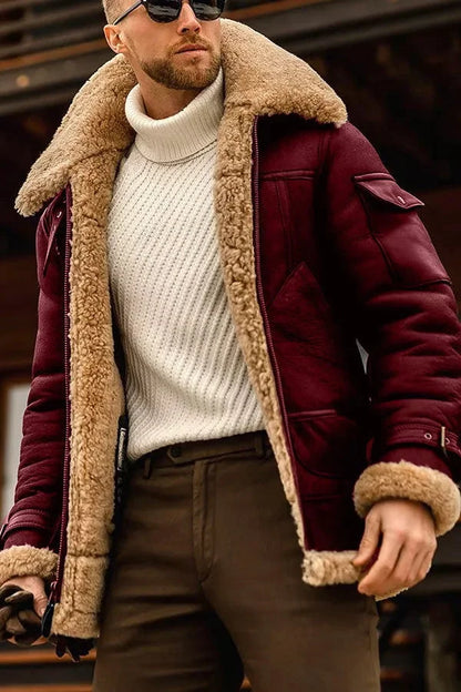 Thibault - Luxe Aviator Bontjas voor Heren - Stijlvol & Warm