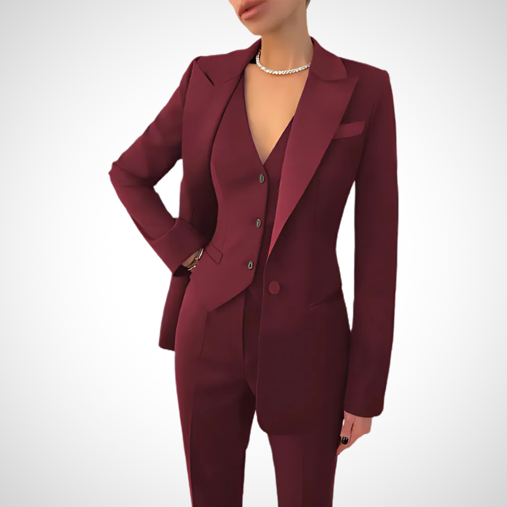 Dames Pak Drie-Delig | Blazer, Gilet en Pantalon