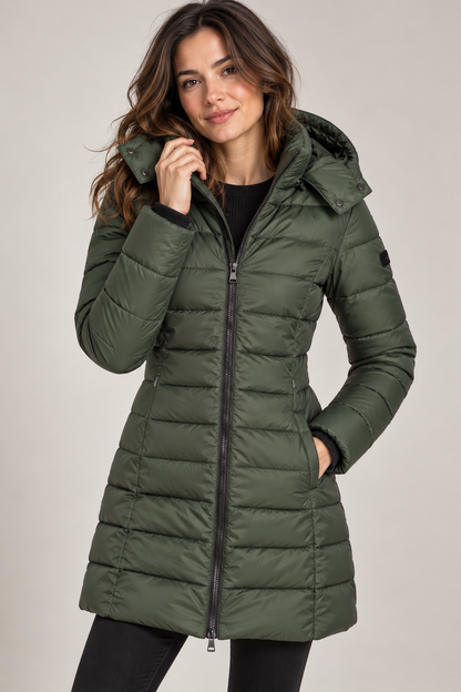 Dames Winterjas | Gewatteerde Puffer & Capuchon