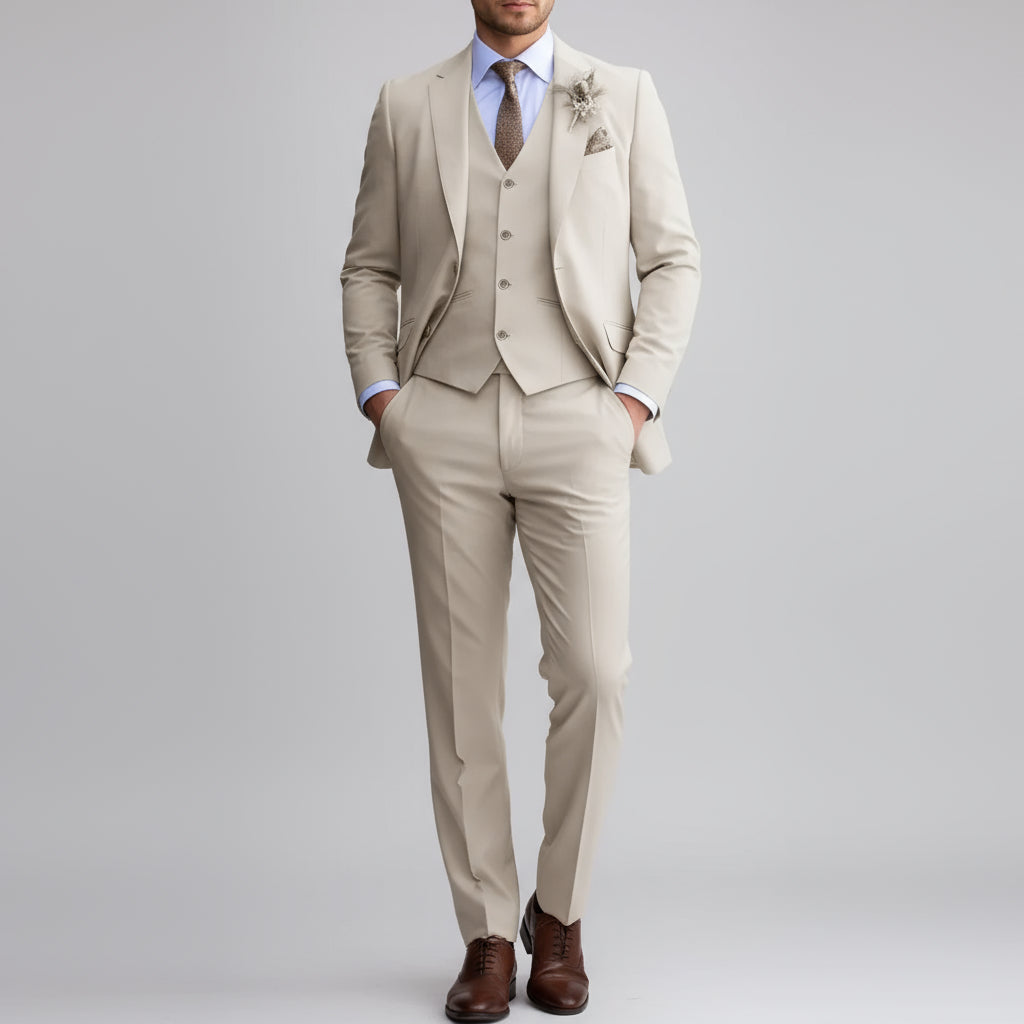 Cedrico - Luxe 3-delig Slim Fit Pak voor Heren