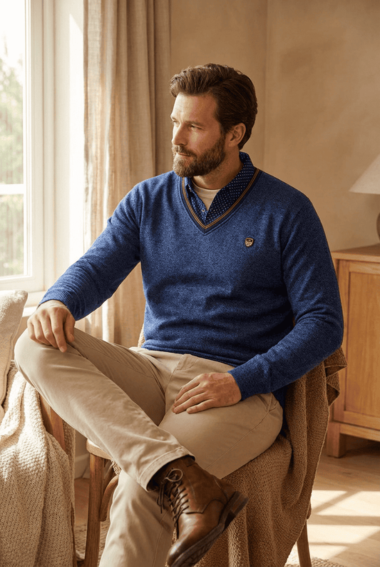 Trui Heren | Gebreid & Overhemdkraag