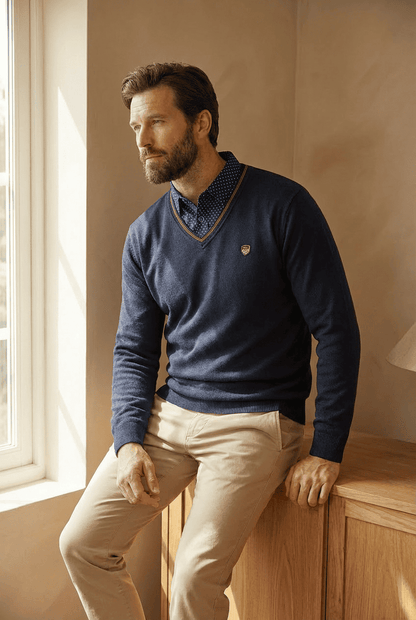 Trui Heren | Gebreid & Overhemdkraag