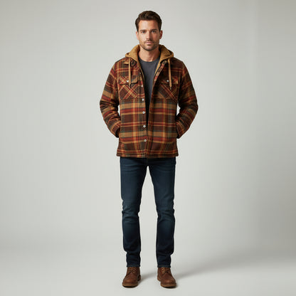 Houthakkersjas Heren | Capuchon & Geruit Patroon