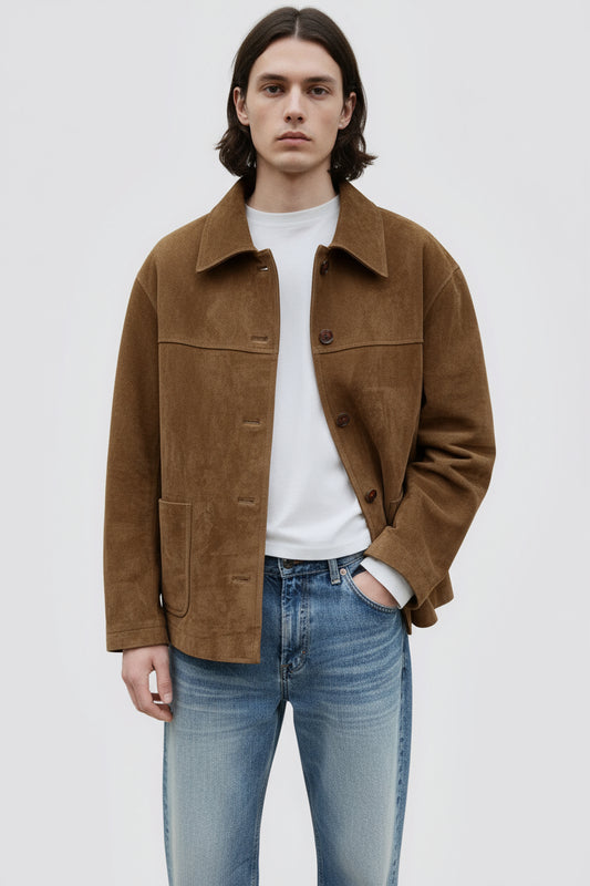 Vintage Suède Herenjack