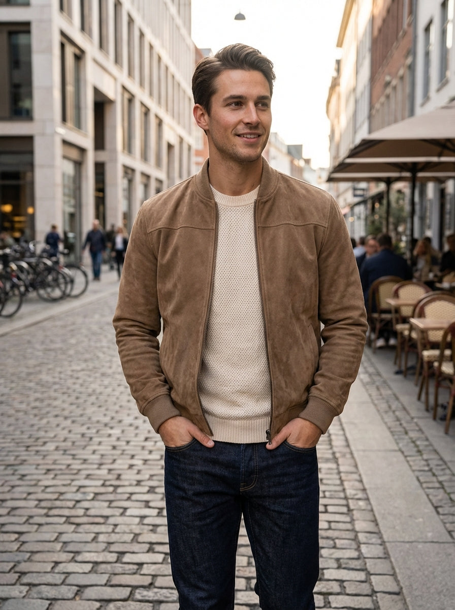 Bomberjack Heren | Rits en Opstaande Kraag