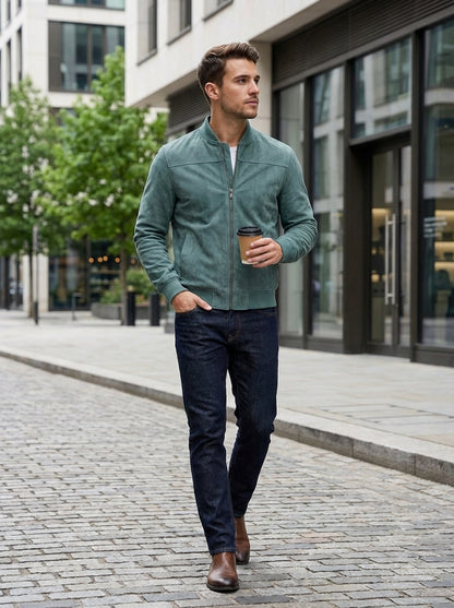 Bomberjack Heren | Rits en Opstaande Kraag